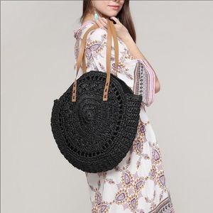 Straw beach bag, purse.  NWOT